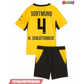 Lacne Dětský Futbalové dres Borussia Dortmund Nico Schlotterbeck #4 2026-27 Krátky Rukáv - Domáci (+ trenírky)
